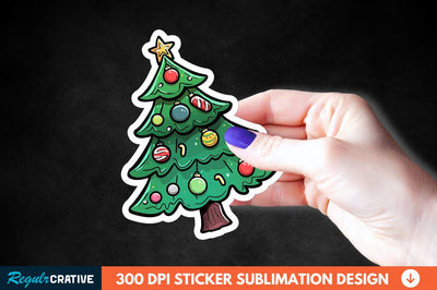 Christmas Sticker Clipart Sublimation Regulrcrative 