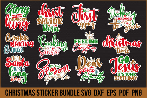 Christmas Sticker SVG Bundle SVG orpitasn 