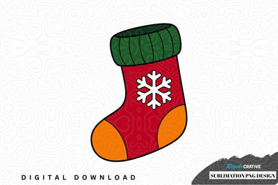 Christmas stocking sublimation png design Sublimation Regulrcrative 