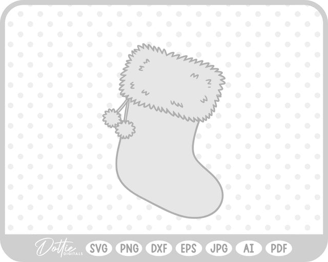 Christmas Stocking SVG DottieDigitals 