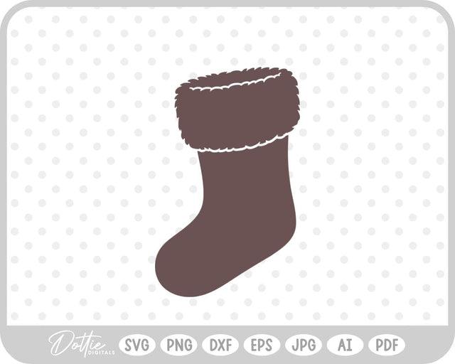 Christmas Stocking SVG DottieDigitals 