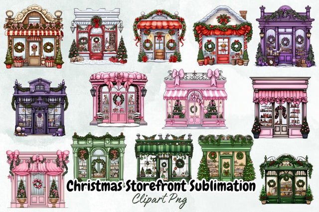 Christmas Storefront Sublimation Clipart Bundle Sublimation Designangry 