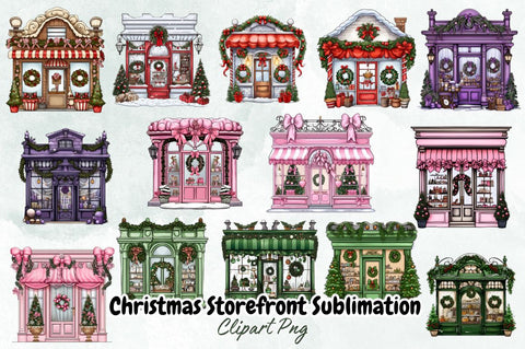 Christmas Storefront Sublimation Clipart Bundle Sublimation Designangry 