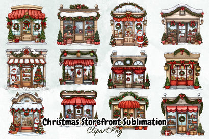 Christmas Storefront Sublimation Clipart Bundle Sublimation Designangry 
