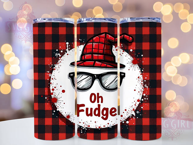 Christmas Story, Oh Fudge Tumbler, 20oz Tumbler Wrap, Sublimation Design, Holiday Drinkware, Funny Christmas Gift, Vintage Christmas Sublimation SvggirlplusArt 