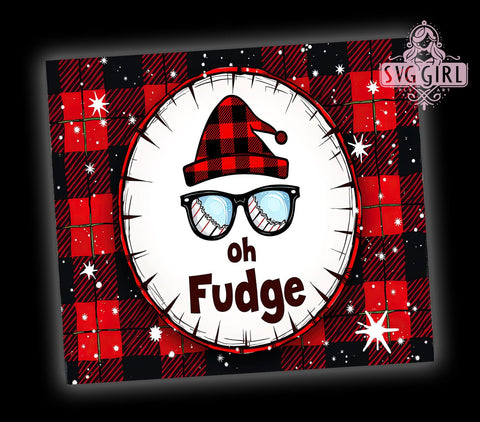 Christmas Story, Oh Fudge Tumbler, 20oz Tumbler Wrap, Sublimation Design, Holiday Drinkware, Funny Christmas Gift, Vintage Christmas Sublimation SvggirlplusArt 