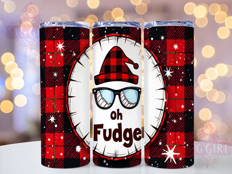 Christmas Story, Oh Fudge Tumbler, 20oz Tumbler Wrap, Sublimation Design, Holiday Drinkware, Funny Christmas Gift, Vintage Christmas Sublimation SvggirlplusArt 
