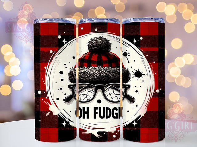 Christmas Story, Oh Fudge Tumbler, 20oz Tumbler Wrap, Sublimation Design, Holiday Drinkware, Funny Christmas Gift, Vintage Christmas Sublimation SvggirlplusArt 