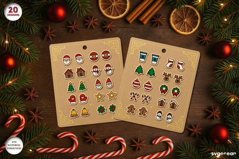 Christmas Stud Earrings Bundle SVG SvgOcean 