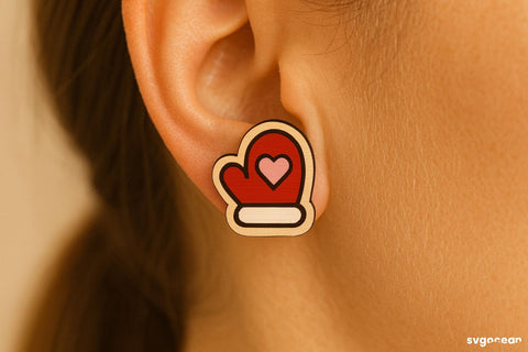 Christmas Stud Earrings Bundle SVG SvgOcean 