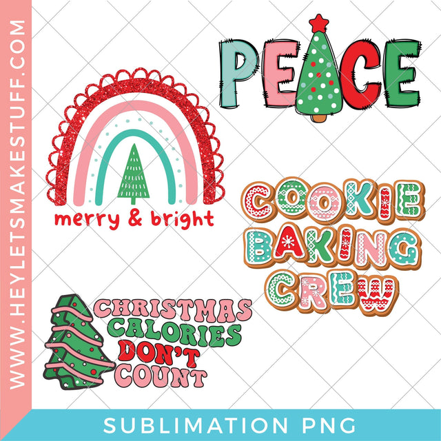 Christmas Sublimation Bundle 1 Sublimation Hey Let's Make Stuff 