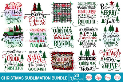 Christmas Sublimation Bundle, Christmas PNG Bundle, SVGs,Quotes and Sayings,Food & Drink,On Sale, Print & Cut Sublimation DesignPlante 503 