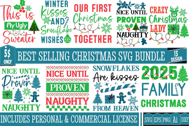 Christmas Sublimation Bundle , Christmas SVG Bundle PNG ,Christmas Clipart Bundle ,Christmas svg design bundle SVG BlackCatsMedia 