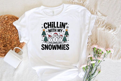 Christmas Sublimation | Christmas Design | Chillin' with my snowmies SVG FiveStarCrafting 