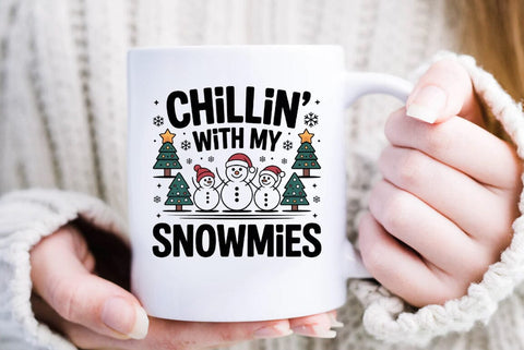 Christmas Sublimation | Christmas Design | Chillin' with my snowmies SVG FiveStarCrafting 