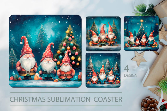 Christmas sublimation coaster Sublimation KMarinaDesign 