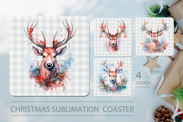 Christmas sublimation coaster Sublimation KMarinaDesign 