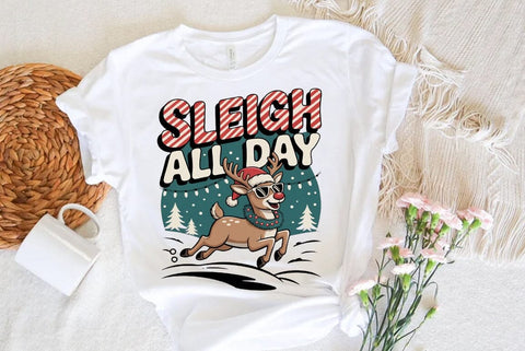 Christmas Sublimation Design | Christmas Design | Sleigh all day PNG SVG FiveStarCrafting 