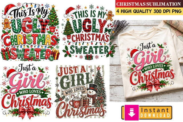 Christmas Sublimation Design,Xmas Sublimation,Christmas png,Merry Christmas png,Christmas Sublimation Bundle,Holiday PNG Graphics, Christmas Cricut SVG Sublimation BlackCatsMedia 