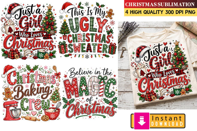 Christmas Sublimation Design,Xmas Sublimation,Christmas png,Merry Christmas png,Christmas Sublimation Bundle,Holiday PNG Graphics, Christmas Cricut SVG Sublimation BlackCatsMedia 