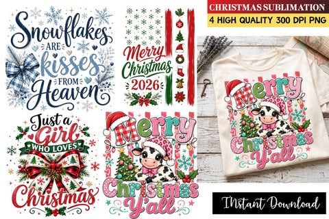 Christmas Sublimation Design,Xmas Sublimation,Christmas png,Merry Christmas png,Christmas Sublimation Bundle,Holiday PNG Graphics, Christmas Cricut SVG Sublimation BlackCatsMedia 