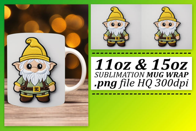 Christmas Sublimation Magic: 3D Embroidery Mug Sublimation afrosvg 