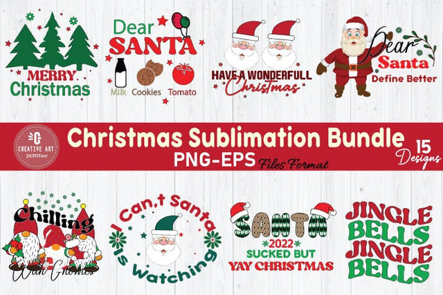 Christmas Sublimation SVG Bundle Design Christmas SVG Bundle SVG jacpot007 