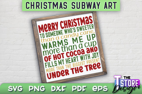 Christmas Subway Art Bundle | Christmas Typography Art | Word Collage SVG Design SVG The T Store Design 