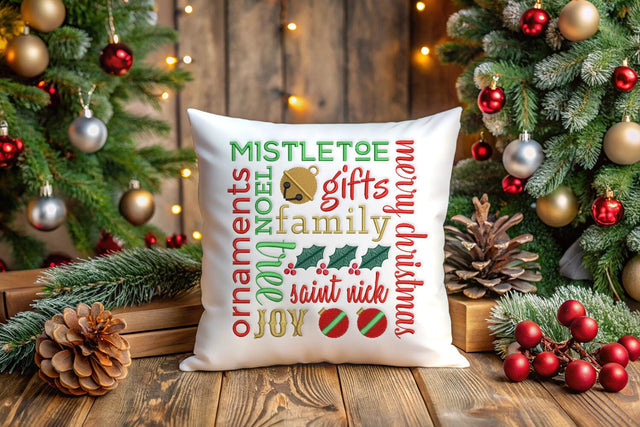 Christmas Subway Art Embroidery Embroidery/Applique DESIGNS Designed by Geeks 