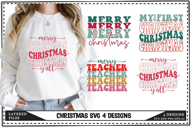 Christmas Svg 4 Designs, Winter svg, Xmas svg SVG shah alam 