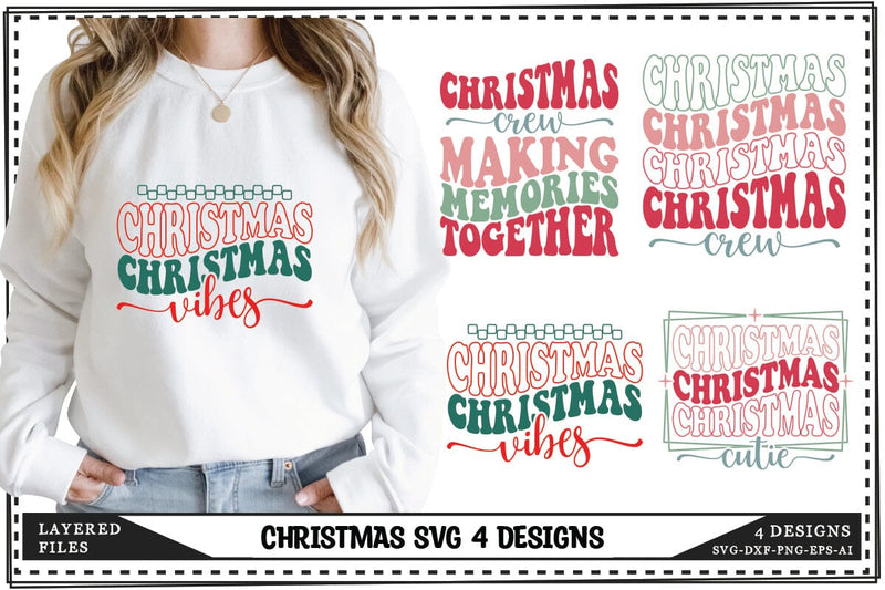 Christmas Svg 4 Designs, Winter svg, Xmas svg SVG shah alam 