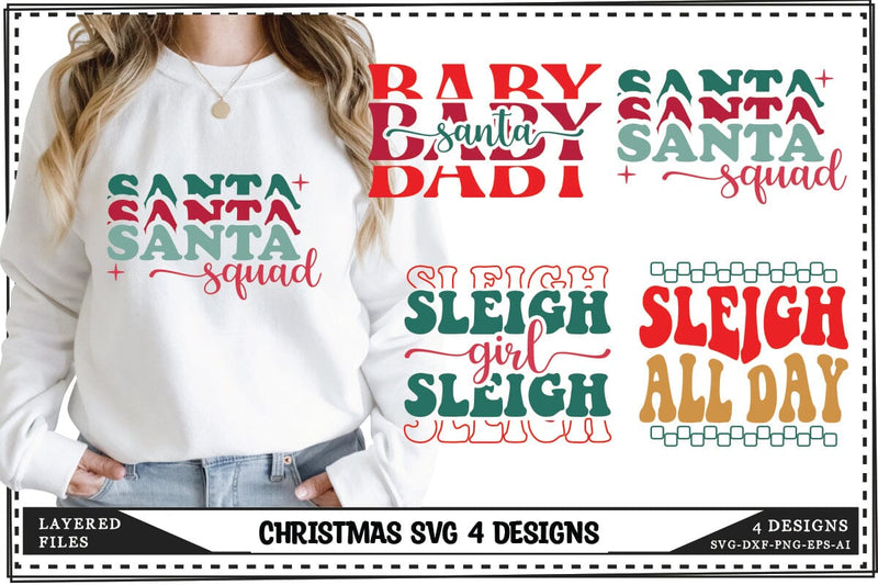 Christmas Svg 4 Designs, Winter svg, Xmas svg SVG shah alam 
