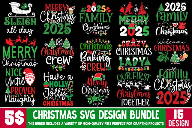 Christmas SVG Bundle, Christmas Sublimationn Bundle, Christmas T-shirt Design Bundle Sublimation Insomnia Std 