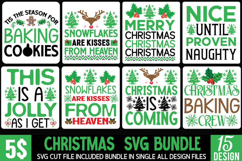 Christmas SVG Bundle, Christmas SVG Bundle Quotes, Christmas Sublimation Bundle, 20 Christmas SVG Cut File, Christmas SVG Design Bundle, Merry Christmas SVG Design SVG BlackCatsMedia 