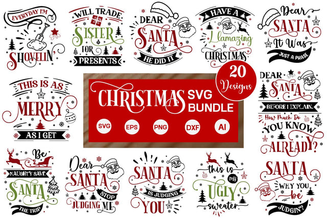 Christmas SVG Bundle, Christmas SVG Designs, SVGs,Quotes and Sayings,Food & Drink,On Sale, Print & Cut SVG DesignPlante 503 