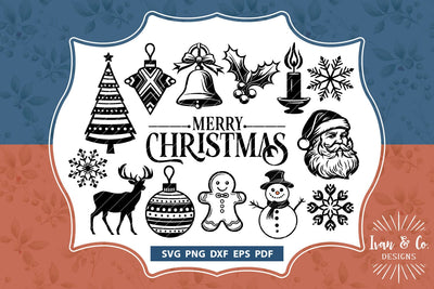 Christmas Svg Bundle, Christmas Svg Files, Christmas Bundle, Holidays Svg, Cricut Svg, Silhouette Designs, Digital Cut Files, Vinyl Designs, DXF PNG (1606334823) SVG Ivan & Co. Designs 