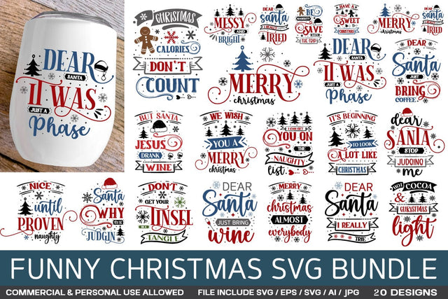 Christmas Svg Bundle , Funny Christmas Svg Bundle SVG designmaster24 