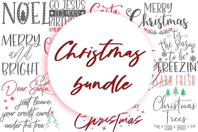 Christmas SVG Bundle | Holiday Quotes & Festive Cut Files | Christmas Signs, Ornaments, Shirts SVG MaiamiiiSVG 