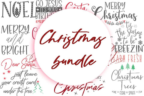 Christmas SVG Bundle | Holiday Quotes & Festive Cut Files | Christmas Signs, Ornaments, Shirts SVG MaiamiiiSVG 