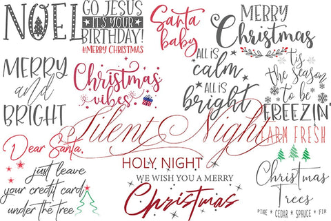Christmas SVG Bundle | Holiday Quotes & Festive Cut Files | Christmas Signs, Ornaments, Shirts SVG MaiamiiiSVG 