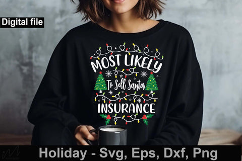 Christmas svg bundle, Most likely Christmas bundle, Christmas Santa svg, Hello December svg, Merry Christmas svg, svg, Christmas holiday svg SVG Isabella Machell 