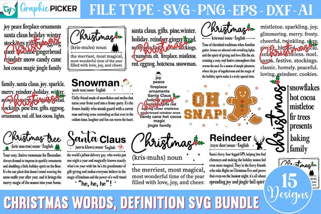 Christmas SVG Bundle, Vintage Christmas PNG Bundle, Santa SVG DesignPlante 503 