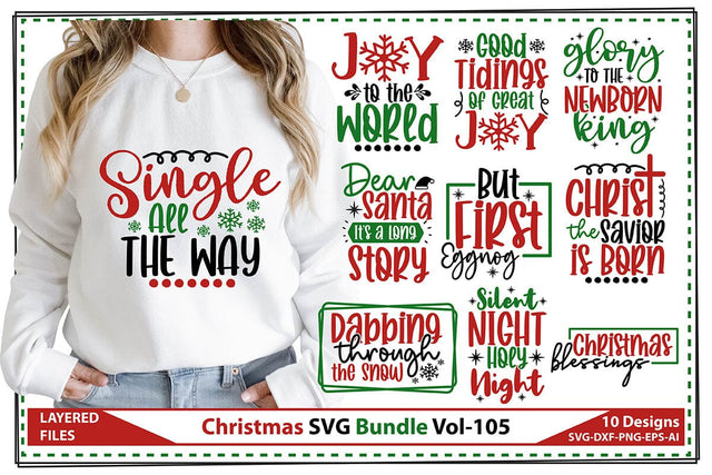 Christmas SVG Bundle Vol-105 SVG shah alam 