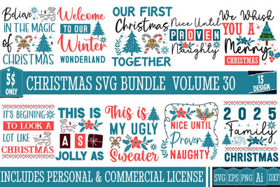 Christmas svg bundle,Christmas bundle,Christmas sublimation Bundle,Christmas sign bundle,Christmas Porch Bundle,Christmas t-Shirt Design bundle SVG BlackCatsMedia 