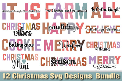 Christmas Svg Designs Bundle SVG Angelina750 