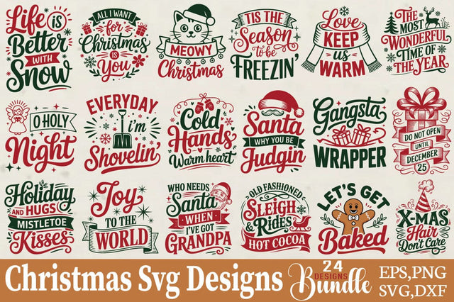 Christmas Svg Designs Bundle SVG Angelina750 