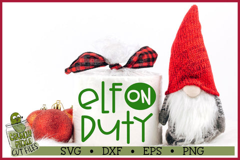 Christmas SVG File - Elf on Duty SVG Crunchy Pickle 