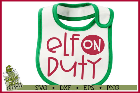 Christmas SVG File - Elf on Duty SVG Crunchy Pickle 