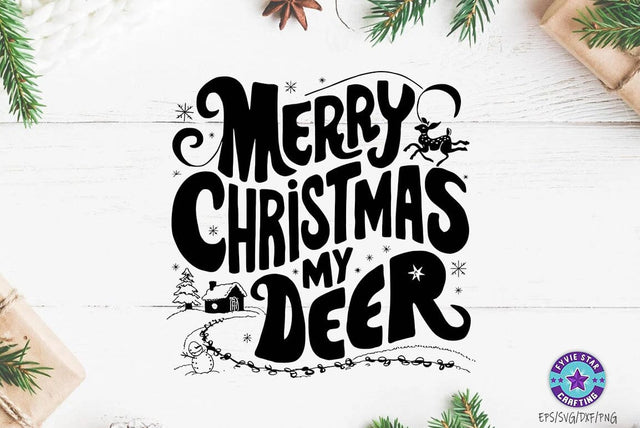 Christmas SVG PNG, Retro Christmas Sign, Christmas Quote t-shirt Design SVG FiveStarCrafting 