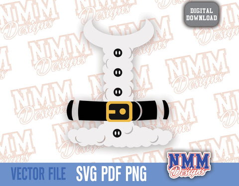 Christmas Svg, Santa Costume Svg, Santa Outfit Svg, Santa Suit Shirt, Christmas Svg Png Santa Shirt Design Silhouette, Cricut SVG NMMDesignsShop 